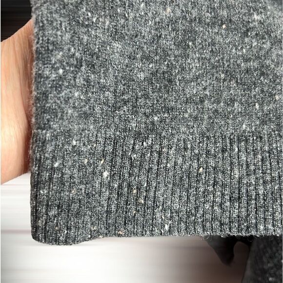 SAKS FIFTH AVENUE Cashmere Gray Hooded Relaxed Fit Sweater XS - Picture 8 of 13